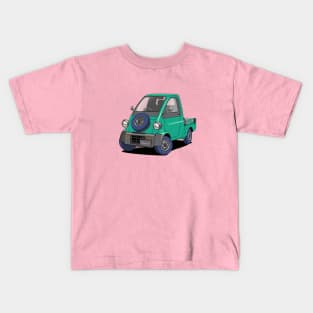 Daihatsu Midget kei car truck in green Kids T-Shirt